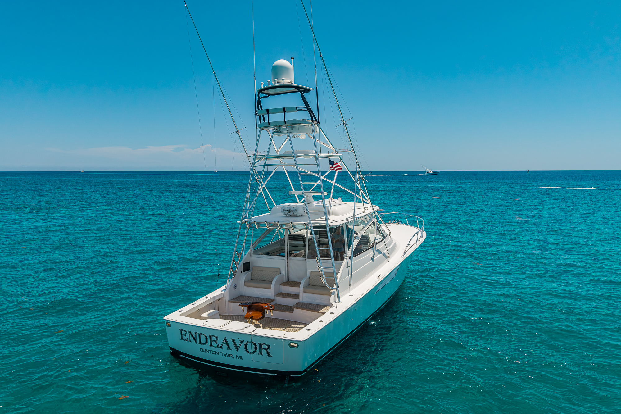 Yacht inventory on the water