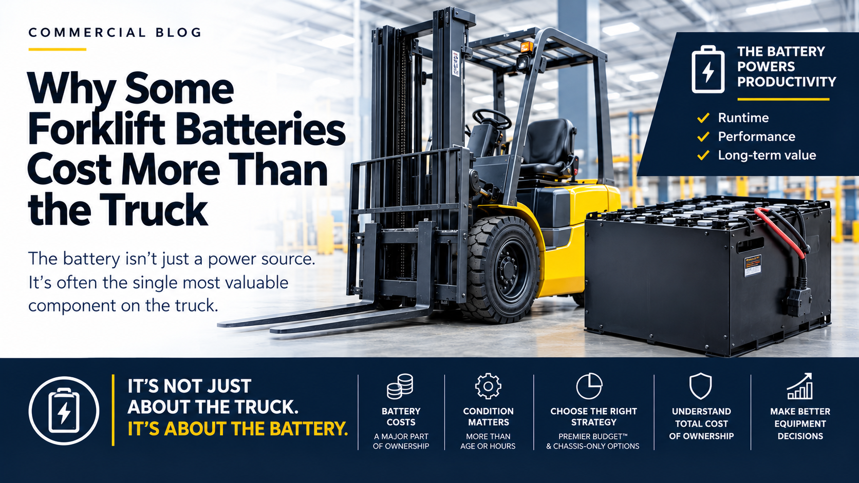 Why Some Forklift Batteries Cost More Than the Truck