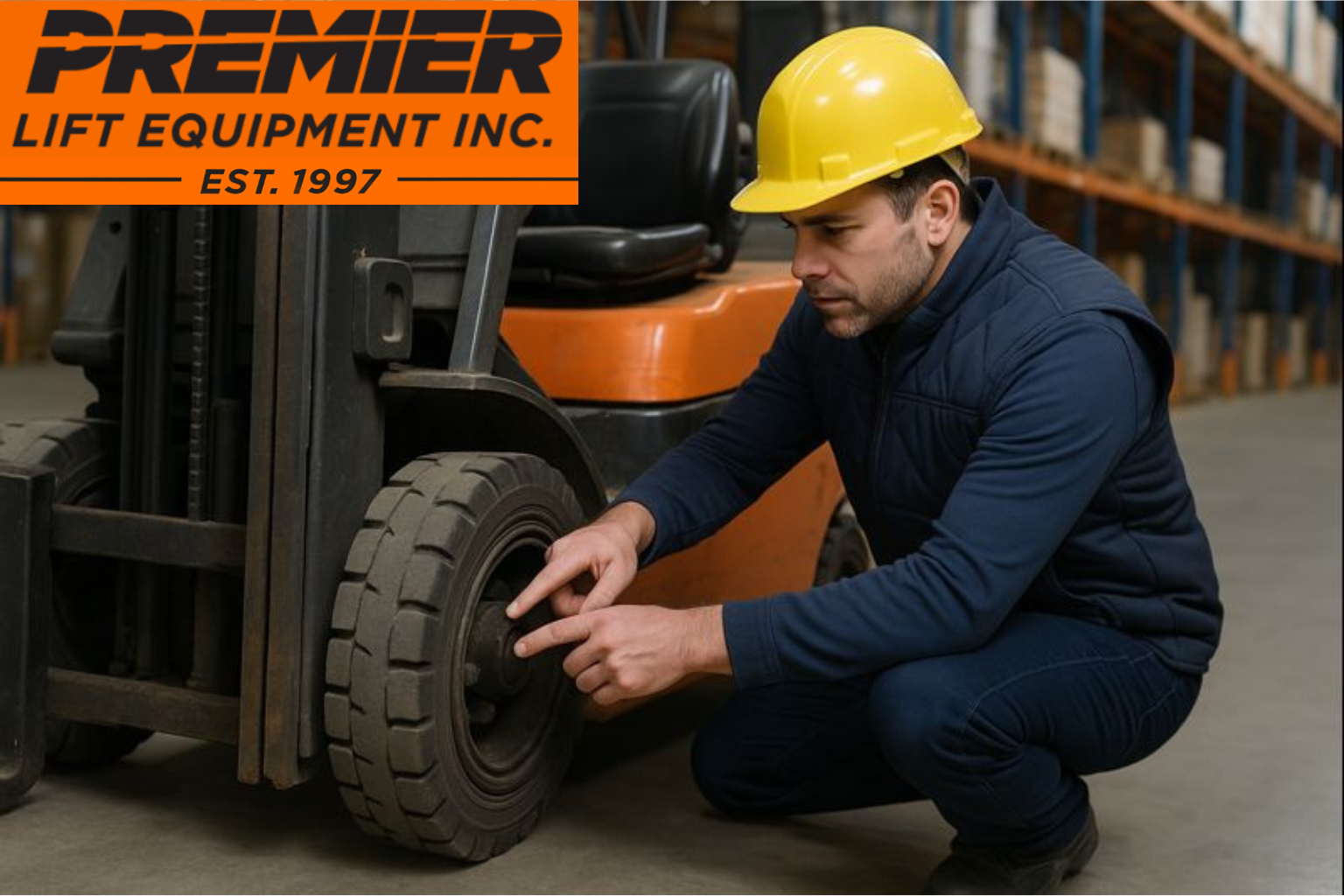 How to Check Your Forklift Tires for Wear Before Winter