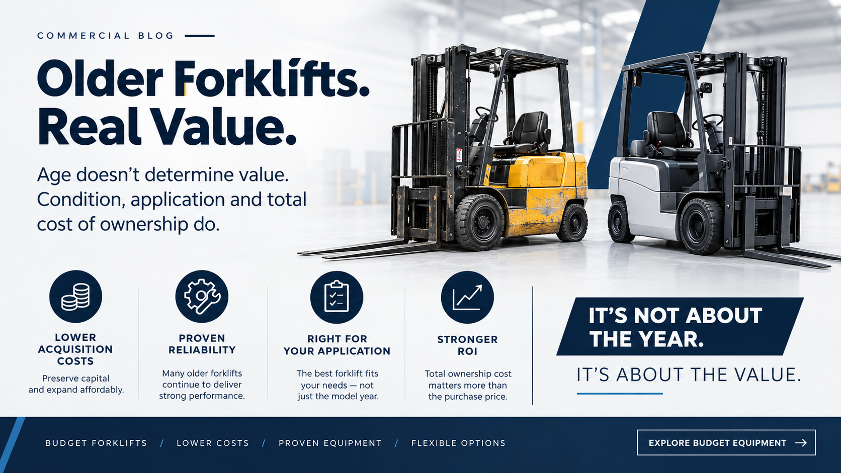 Why Older Forklifts Still Make Sense in 2026