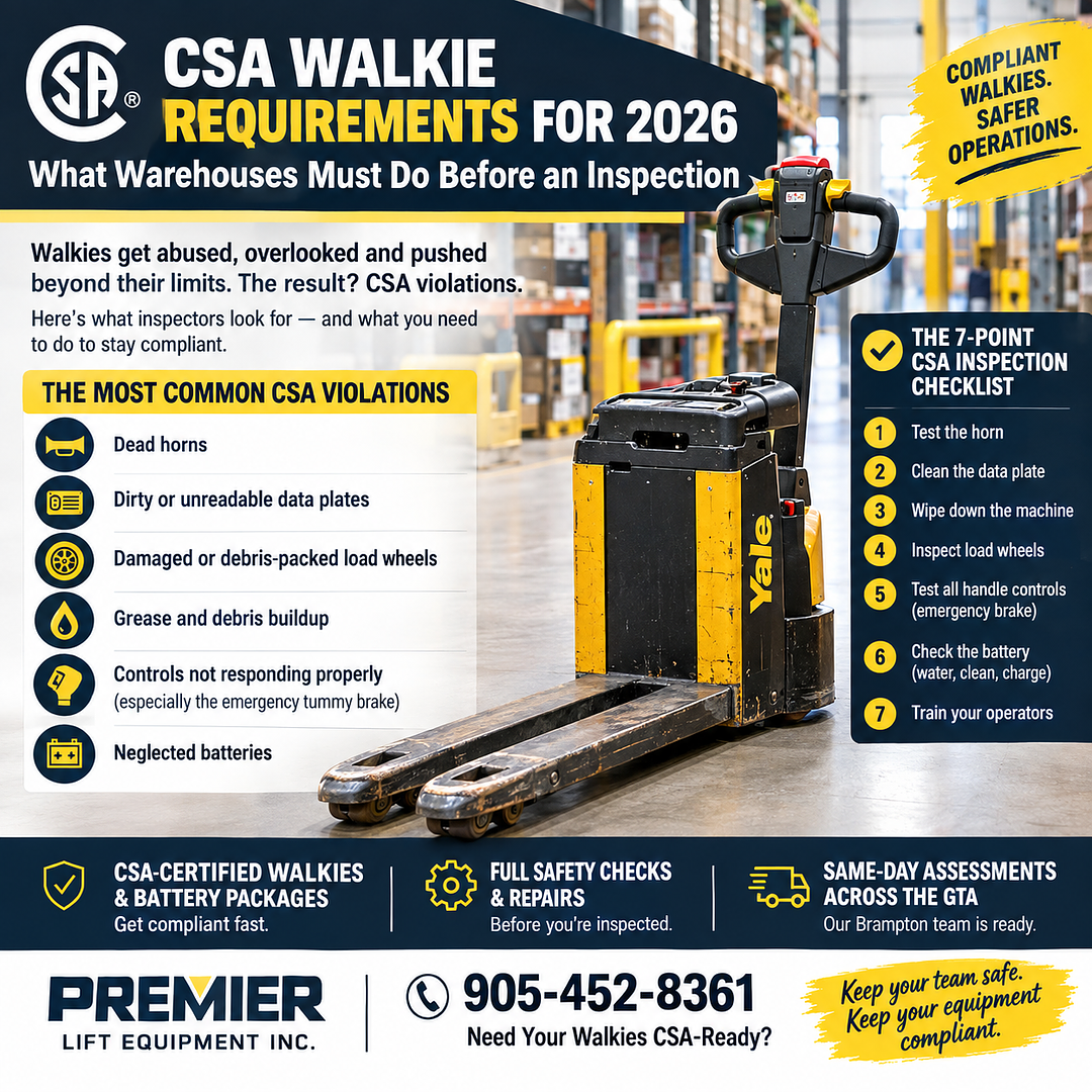 CSA Walkie Requirements for 2026 — What Warehouses Must Do Before an Inspection