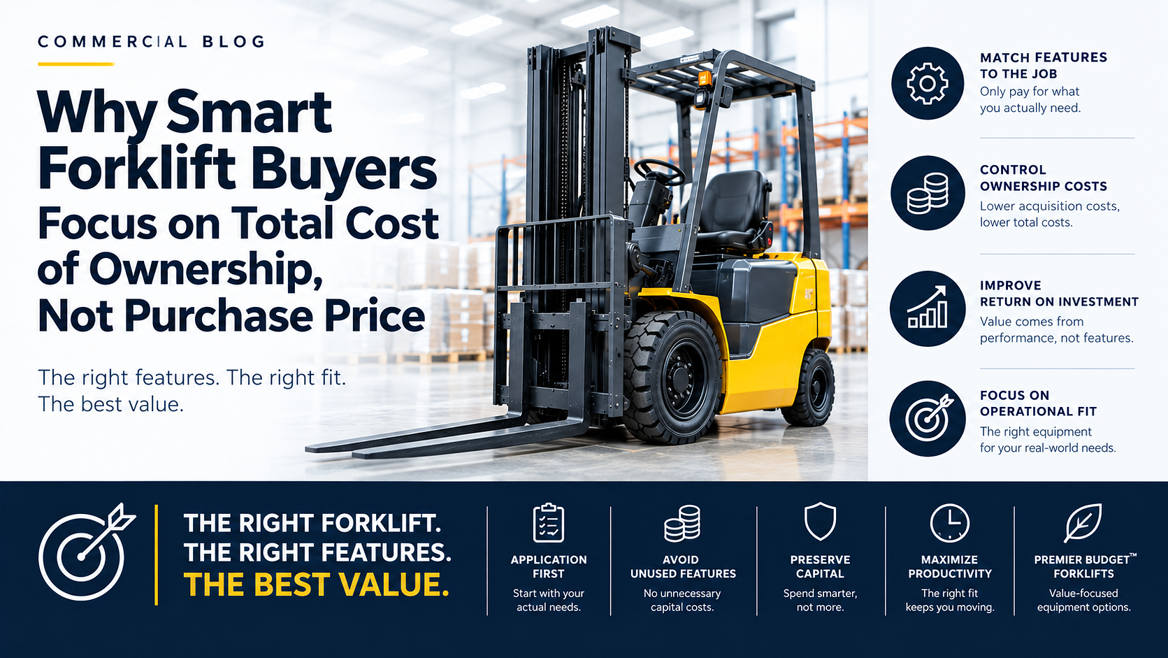 Why Smart Forklift Buyers Focus on Total Cost of Ownership, Not Purchase Price