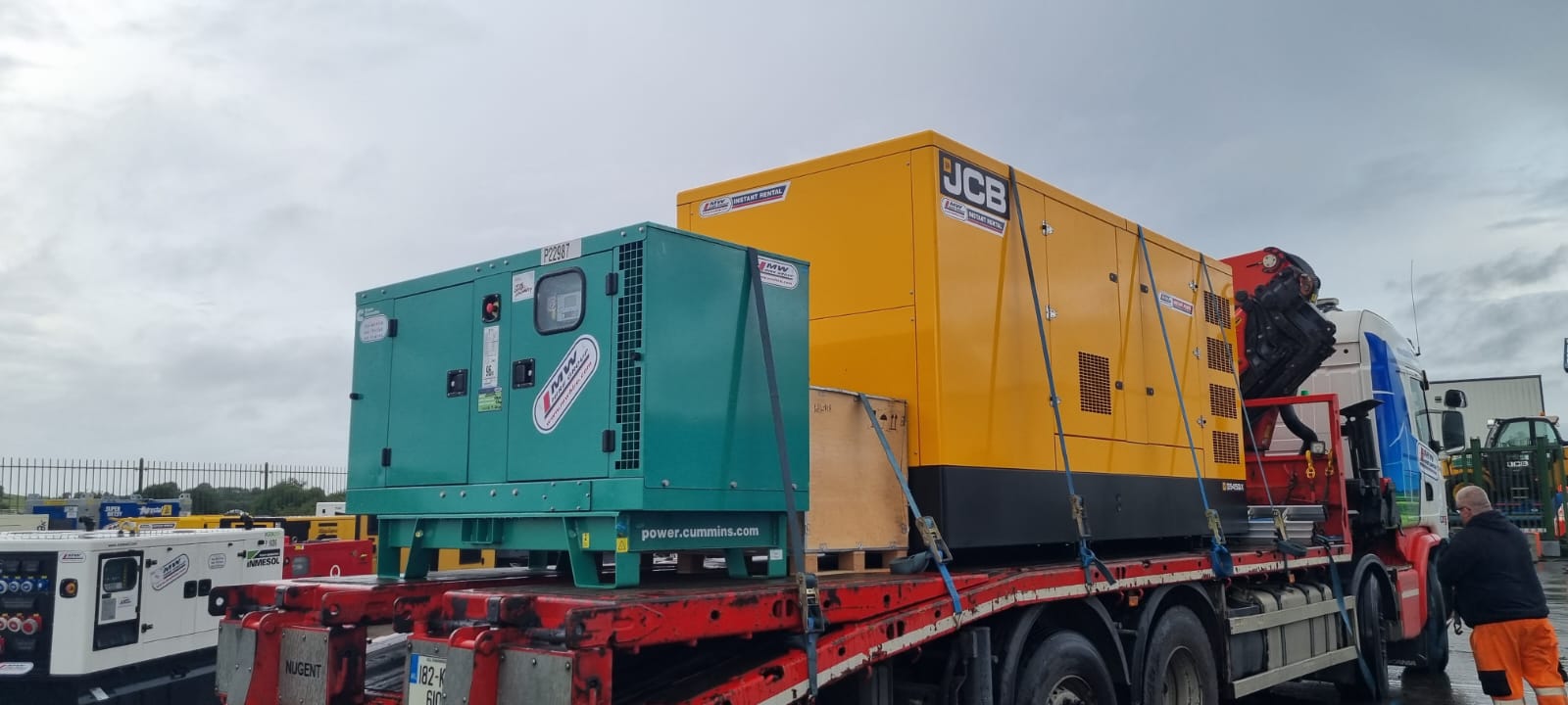 New JCB 525KVA Generator complete with 800A Panel and Cummins C22D5 SOLD... heading to customers in Meath and Dublin 