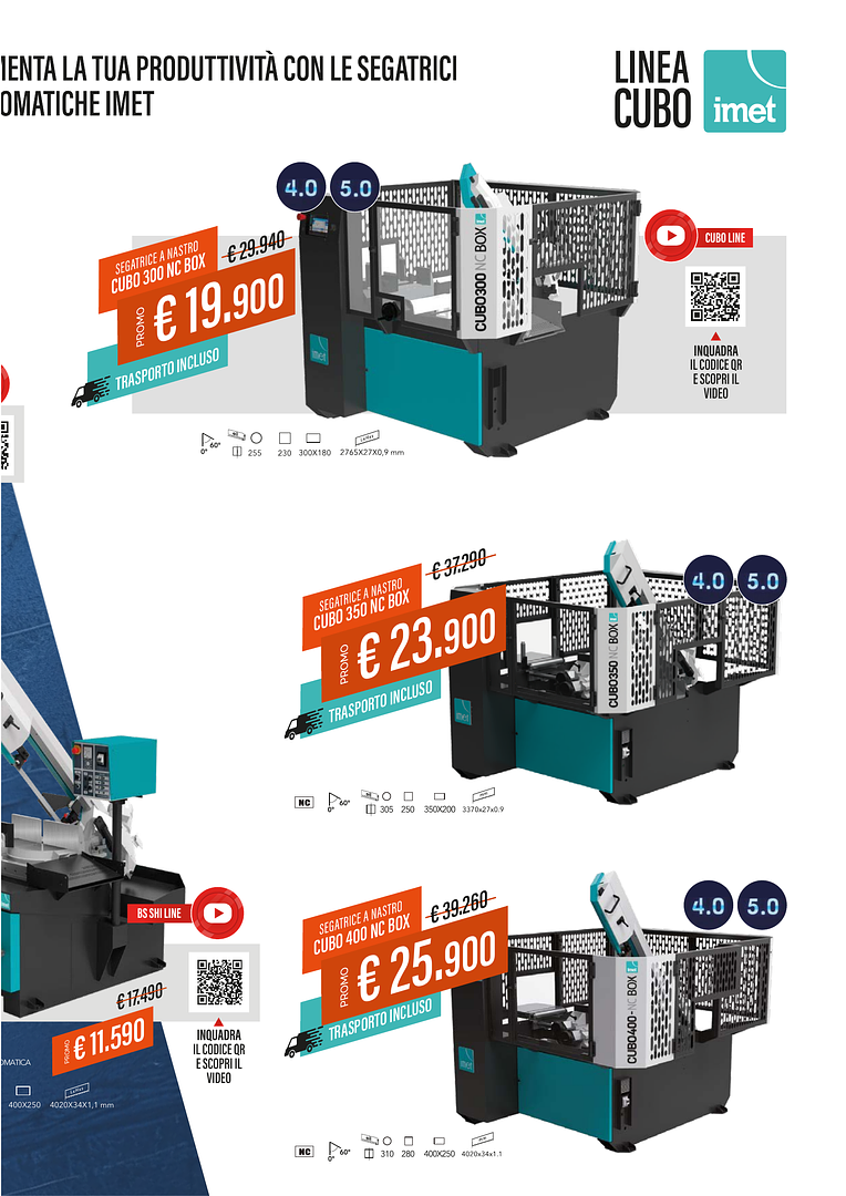 Promozione “Taglia con IMET” | Segatrici in promo fino al 31 Dicembre 