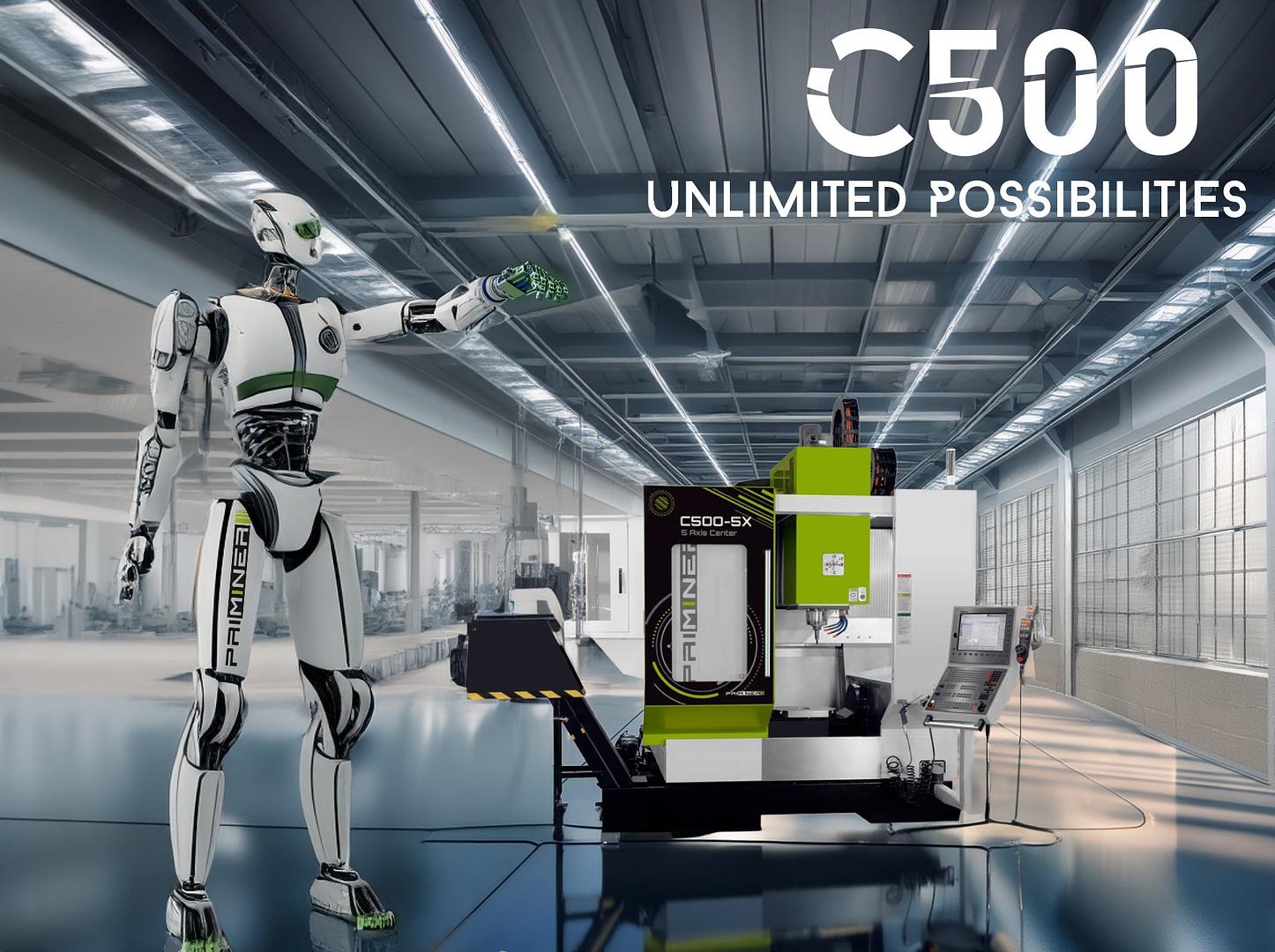 Tecnologie che aumentano la produttività | Centro di lavoro verticale a 5 assi Priminer C500-5X