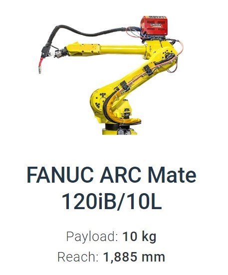 Fanuc Arc Mate 120iB/10L Data Sheet