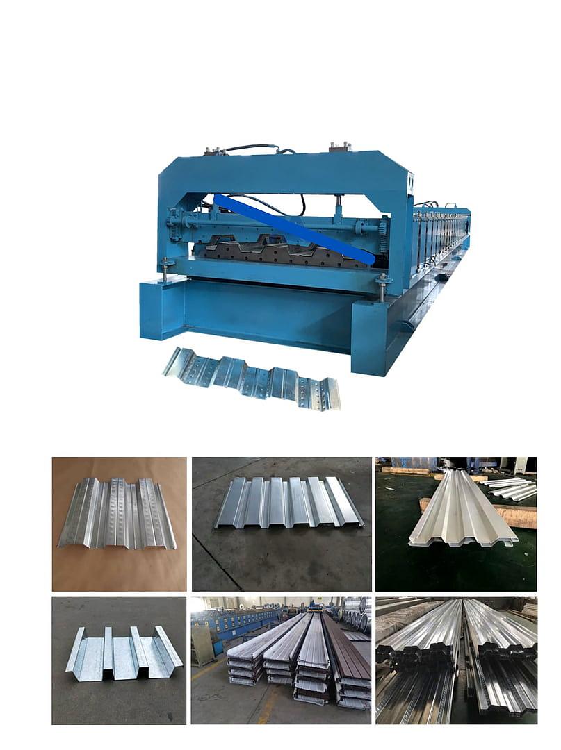 Sheet metal trapezoidal profile machine