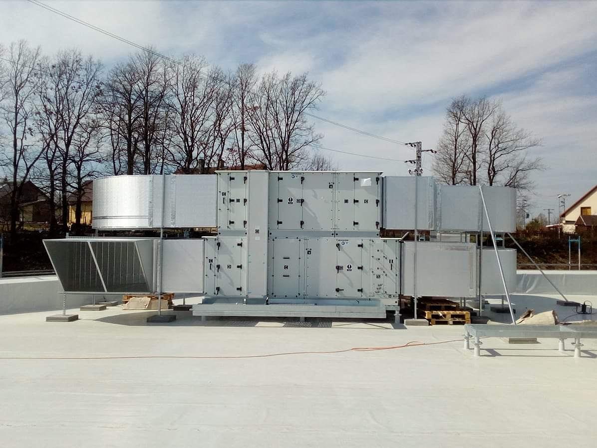 HawkTech HVAC and ventilation professional on site