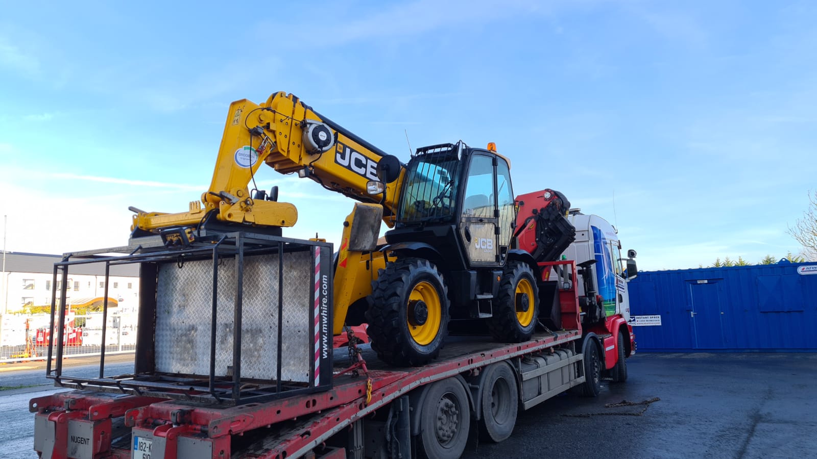 JCB 540-170 C/W Remote Basket SOLD..... being delivered to site in Co. Meath 