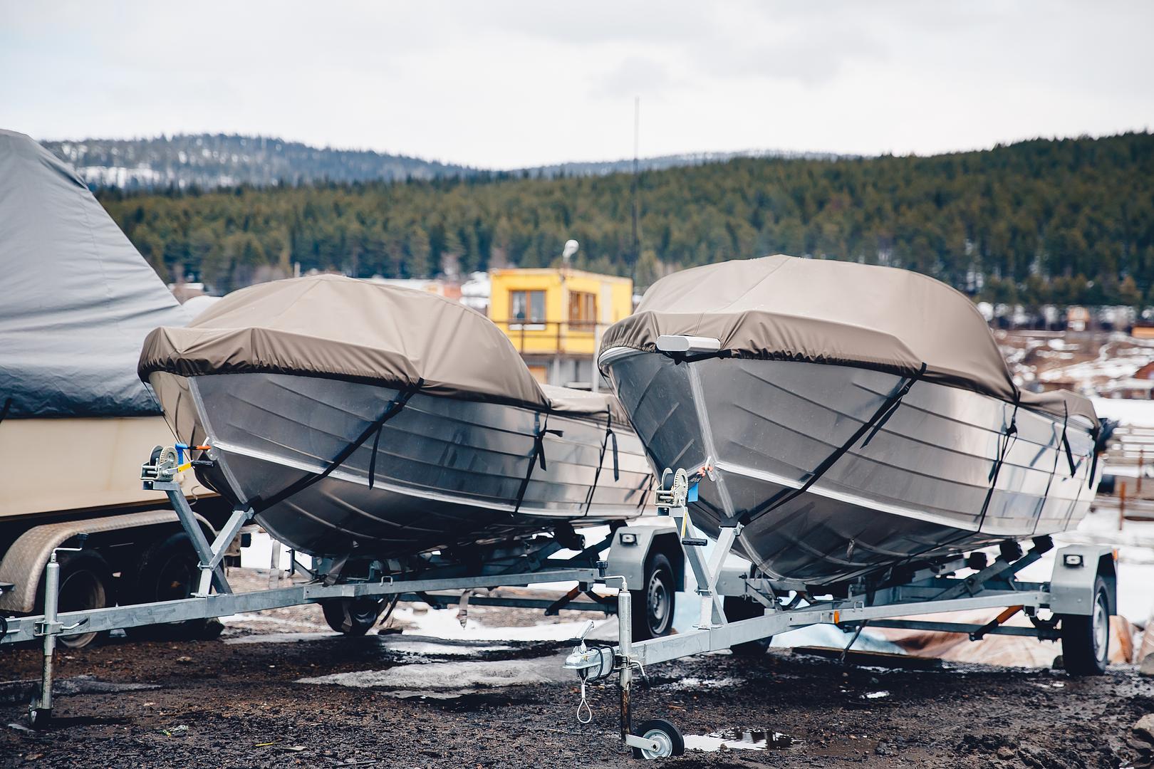 Boat stored at Atlantic Yacht Haven