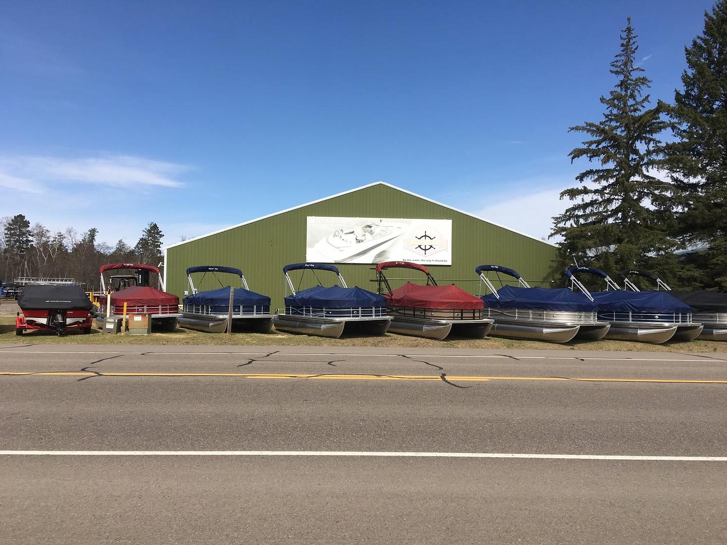 The Bertha Boatworks facility on the Whitefish Chain