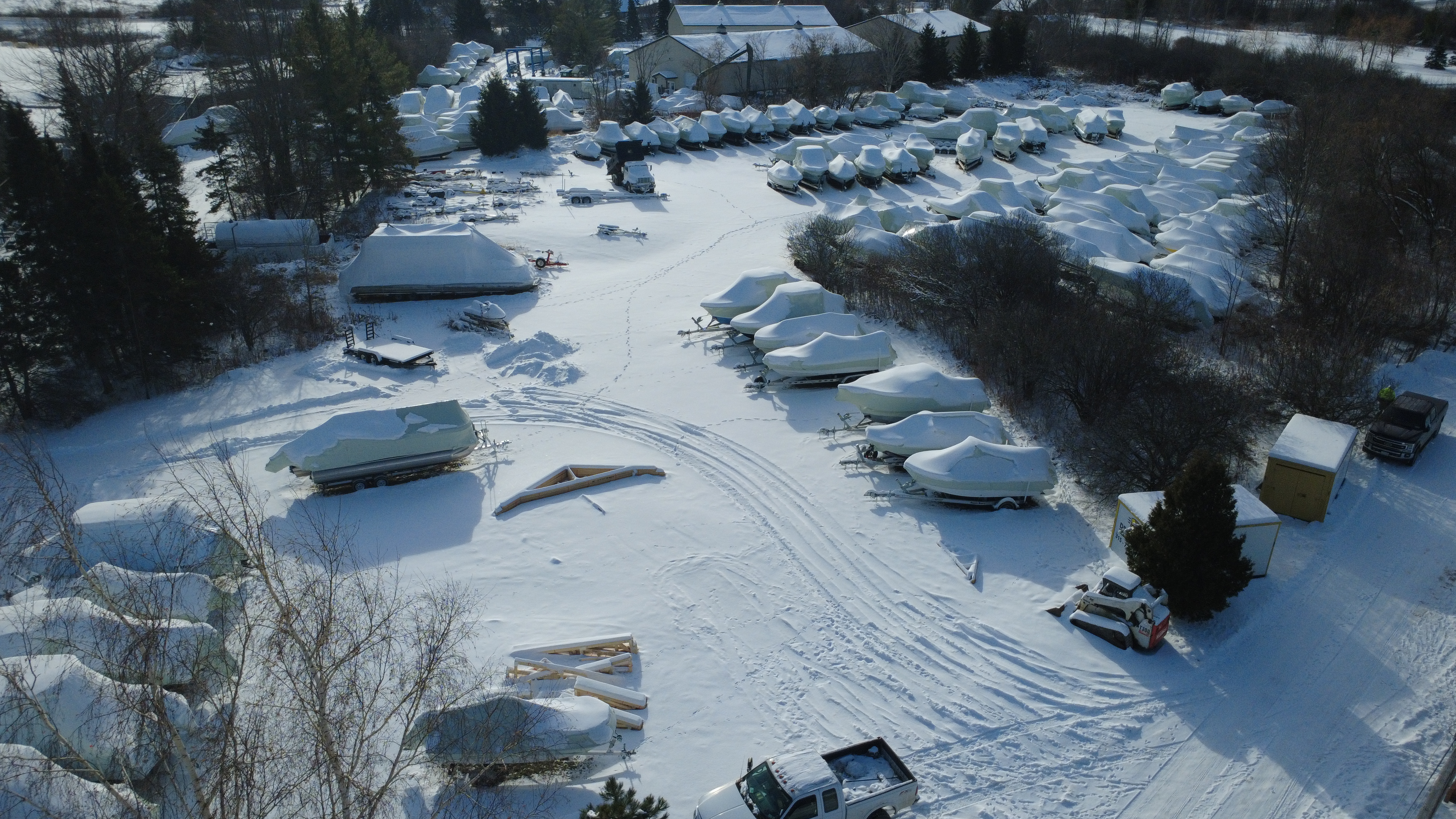 Aerial view of Spicer Marine