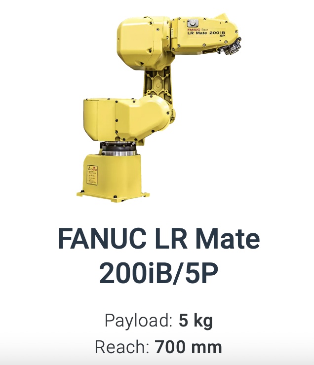 Fanuc LR Mate 200iB/5P Data Sheet