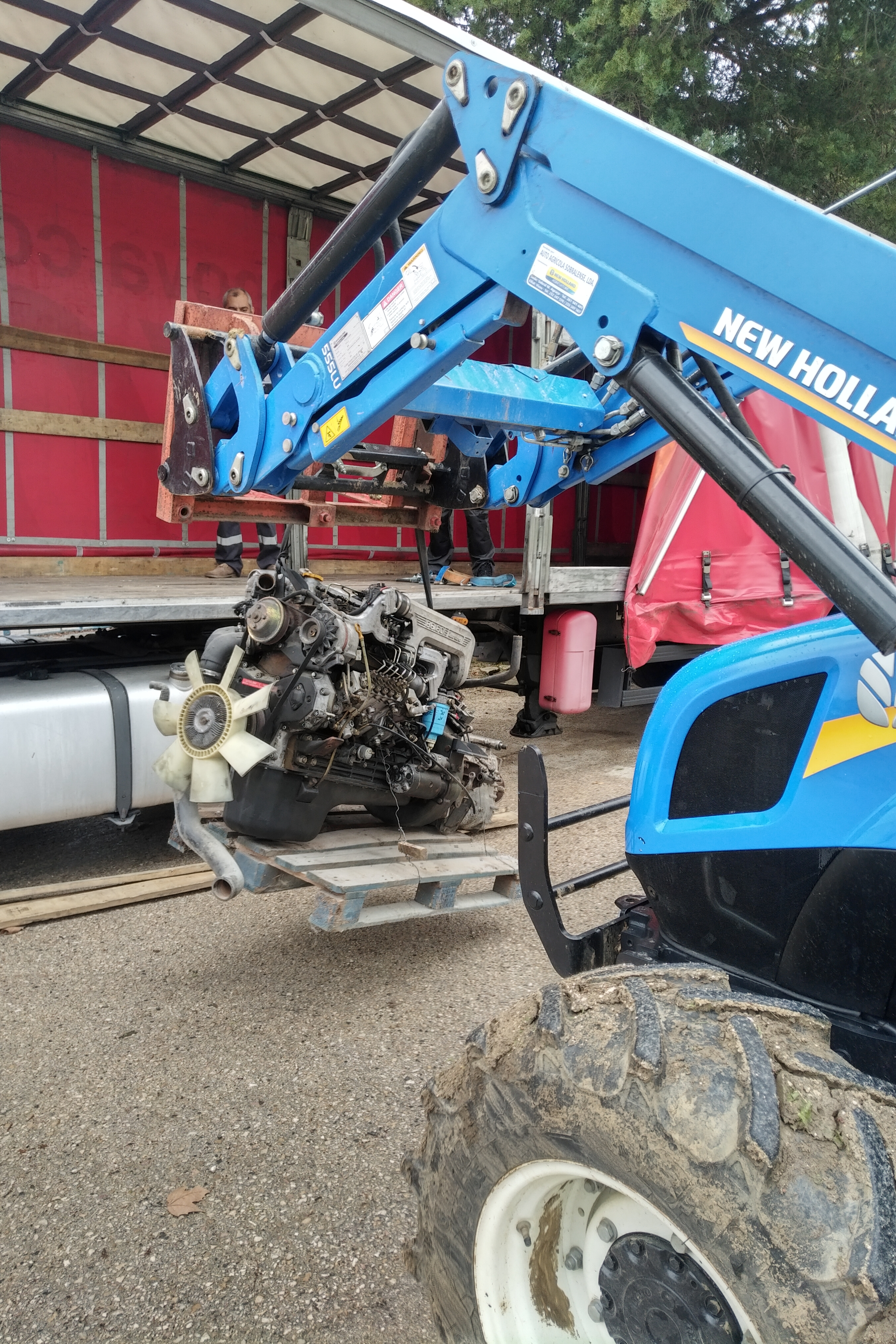 Transport & Shipping of Nissan B6.60 Turbo engine & ZF manual gearbox to Madagascar.