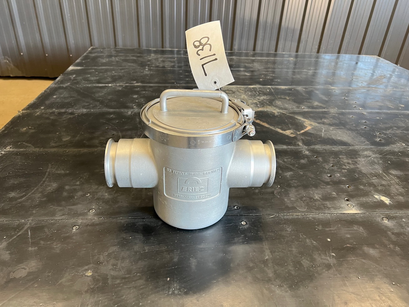 What are magnetic traps used for in production lines?