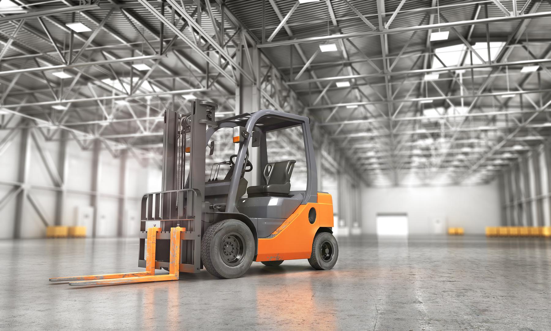 Forklift hydraulic system inspection