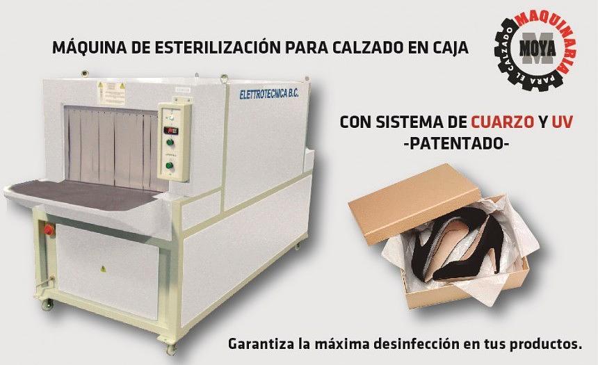 MÁQUINA DE ESTERILIZACIÓN PARA CALZADO EN CAJA