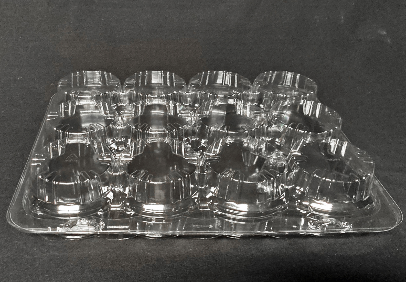 See-Through Plastic Food Containers -- Clamshell Display