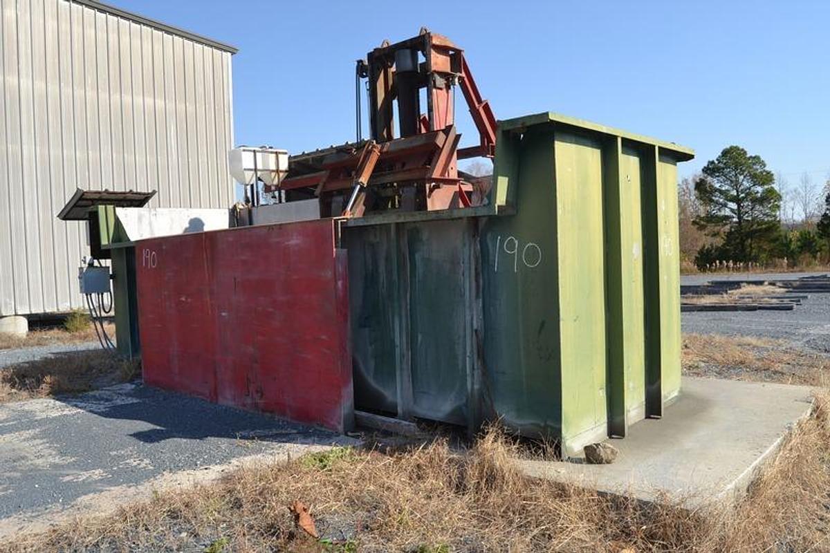 6' x 20' Stainless Steel Lumber Dip Tank with Overhead Hoist System