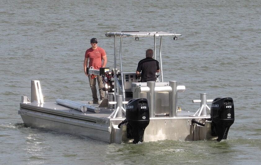 SolidCraft heavy duty aluminum commercial work boat