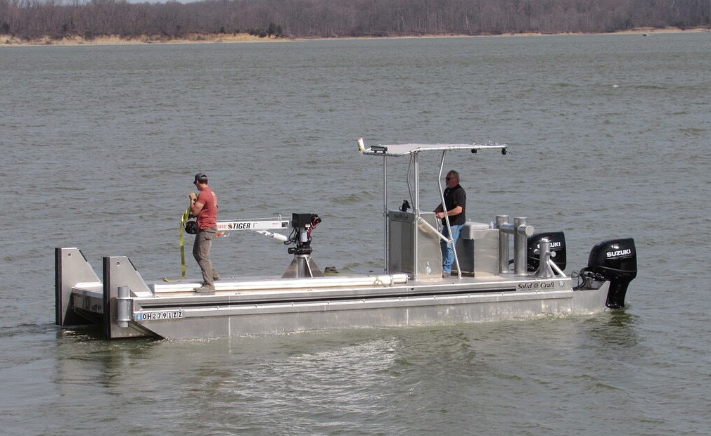 SolidCraft water taxi underway on open water