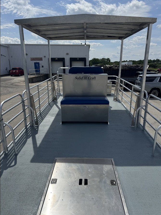 SolidCraft water taxi vessel deck layout and seating