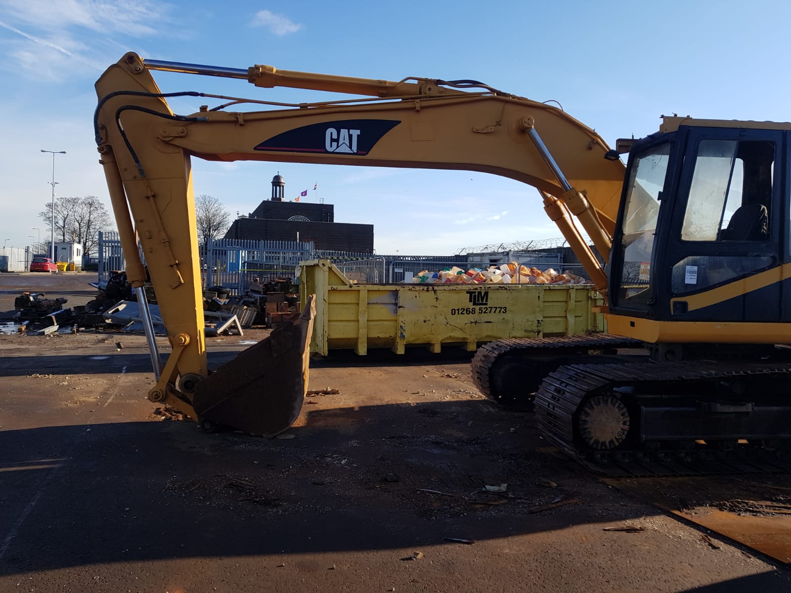 Grimaldi RoRo shipping of Caterpillar 320B excavator from Tilbury Docks to Lagos - Nigeria.