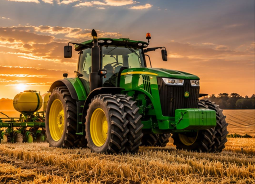 Agricultural tractors and farm equipment