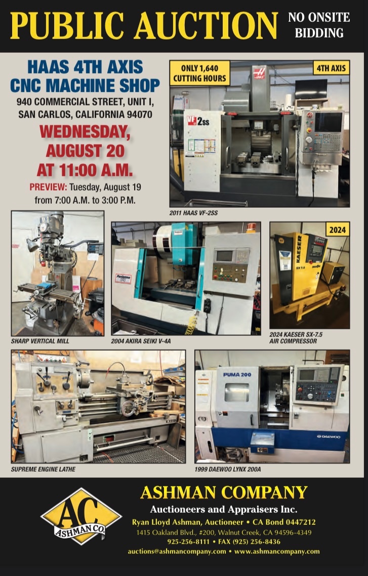 HAAS 4TH AXIS CNC MACHINE SHOP