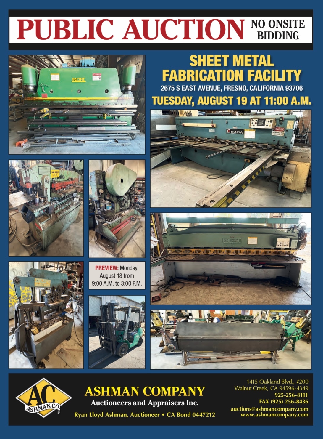 SHEET METAL FABRICATION FACILITY 