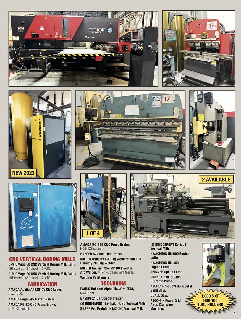 MAJOR MULTI MILLION DOLLAR MULTIAXIS DMG/MORI-MAZAK-NIIGATA CNC MACHINING & FABRICATION 80,000 SQ FT. FACILITY - SEMI CONDUCTOR MANUFACTURER