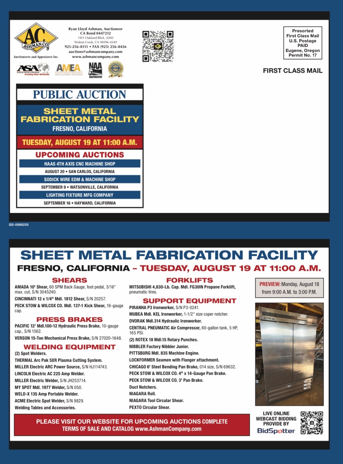 SHEET METAL FABRICATION FACILITY 