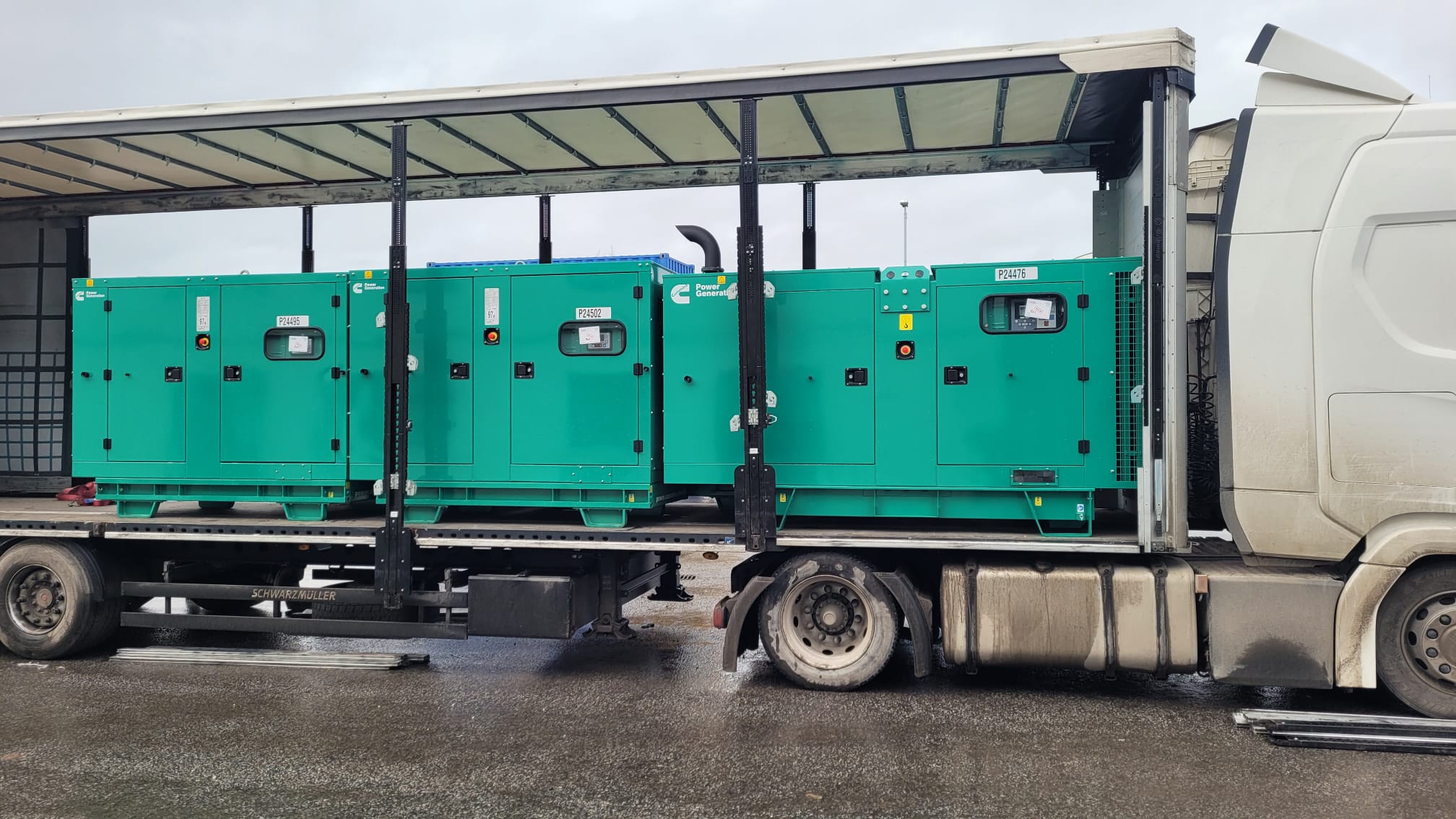 Number of Large CAT and Cummins Generators heading for export