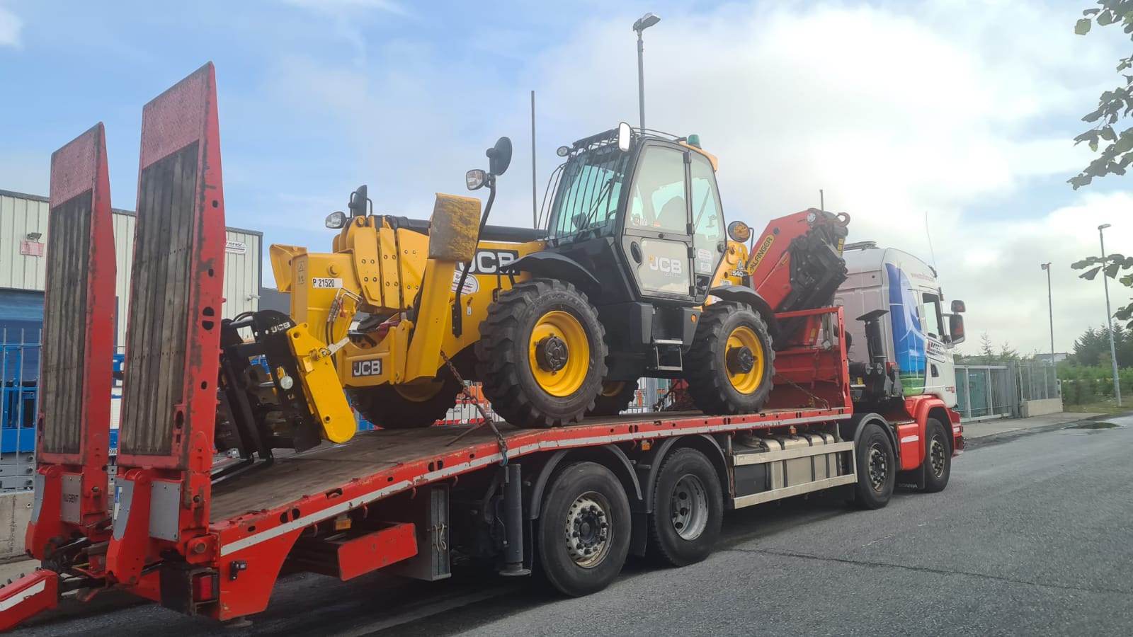 Ex Rental JCB 17 Meter heading away SOLD to a customer in Cavan 