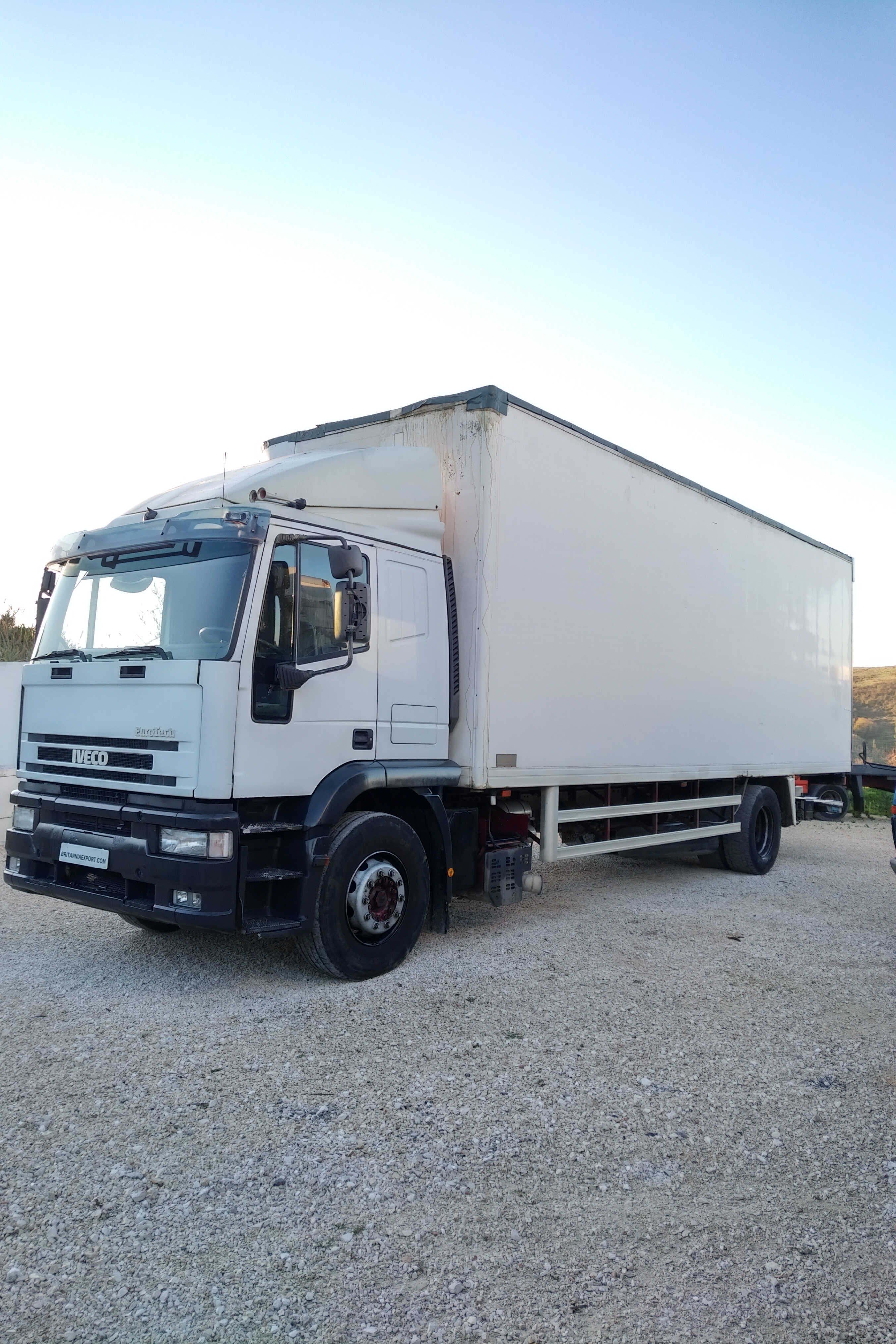 Left hand drive Iveco Eurotech 190E27 R isothermic box lorry sold to Lagos - Nigeria.