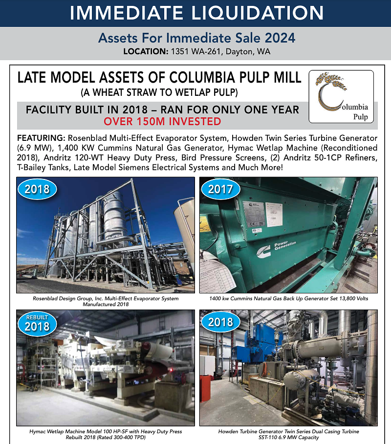 COLUMBIA PULP (WA STATE) AUCTION, FEBRUARY 15