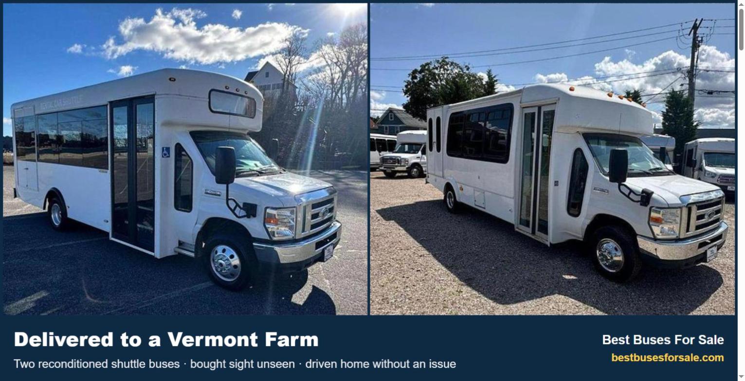Buying a Shuttle Bus Sight Unseen: How a Vermont Farm Bought Two From Us