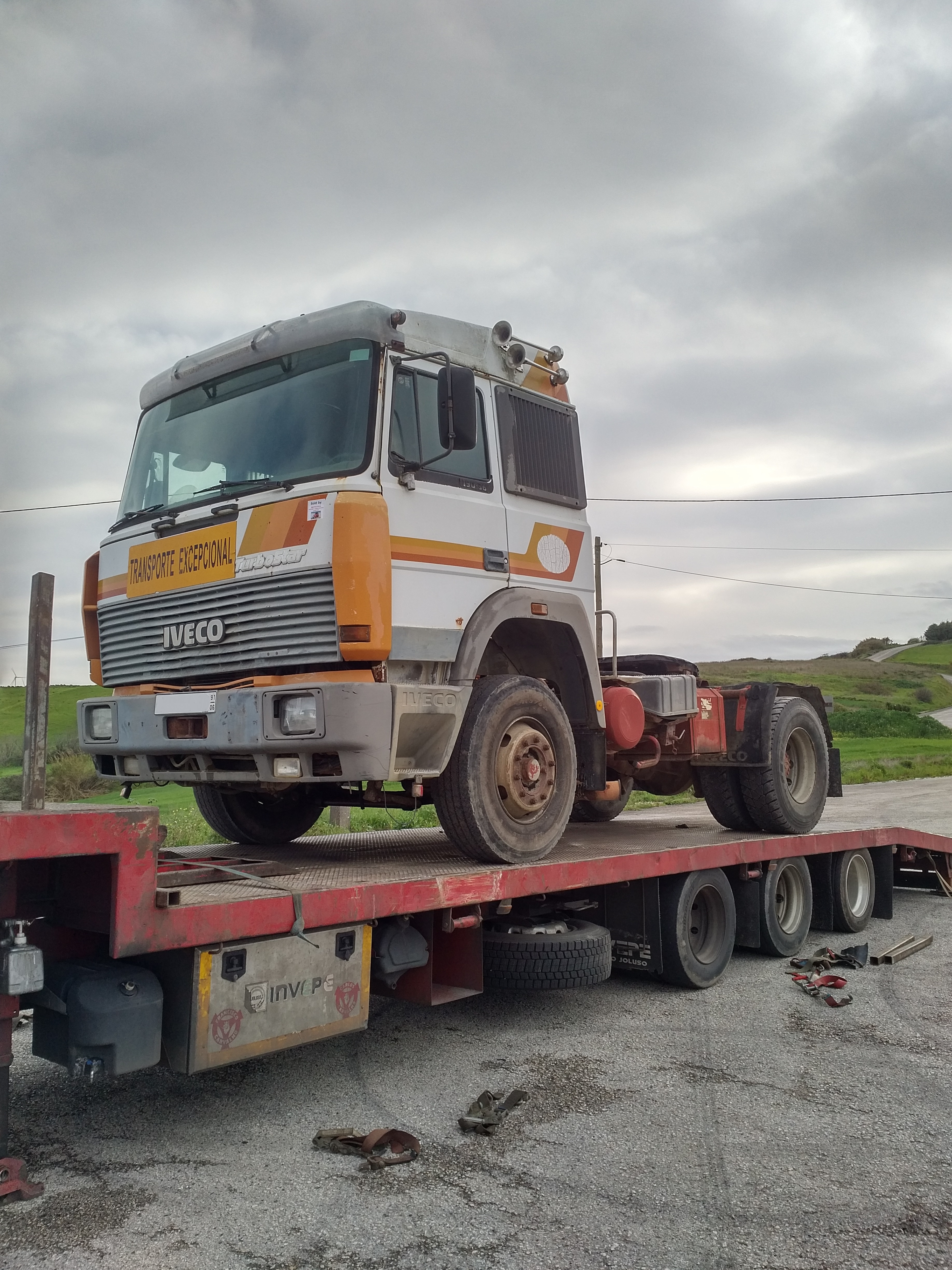 Transport & Delivery of Iveco Turbostar 190-36 tractor unit to Port. Shipping to Lagos - Nigeria.