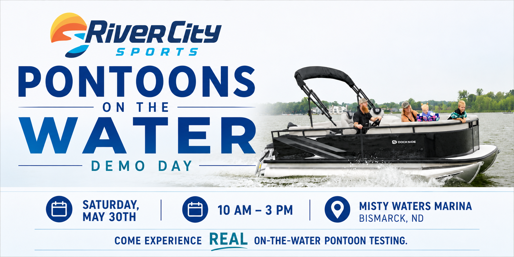 River City On The Water Pontoon Demo Day 