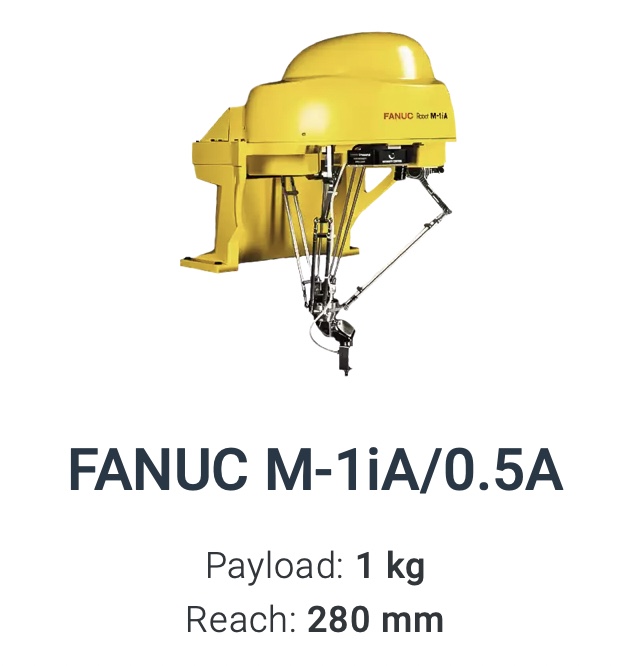 Fanuc M-1iA/0.5A Delta Robot Data Sheet