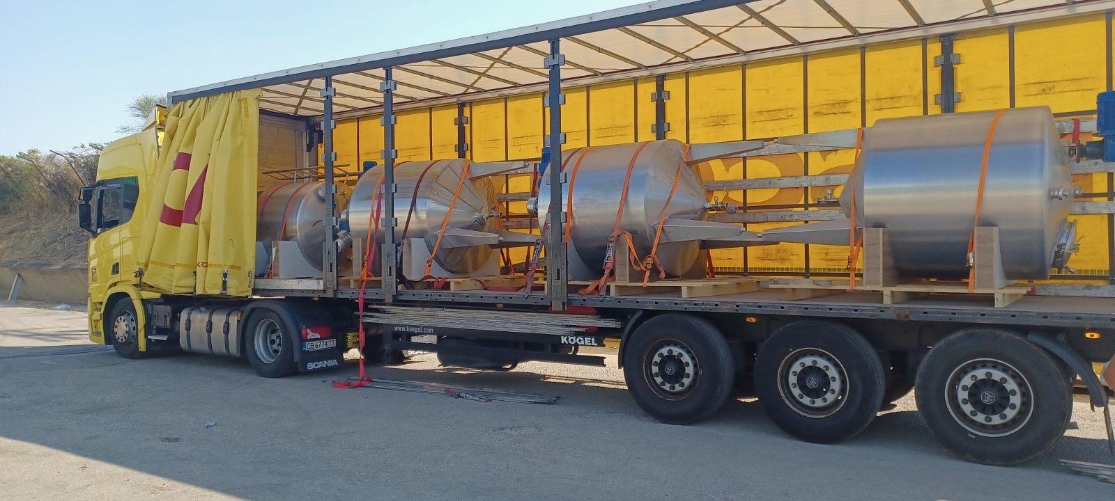 Delivery Of 4 Tanks To UK 