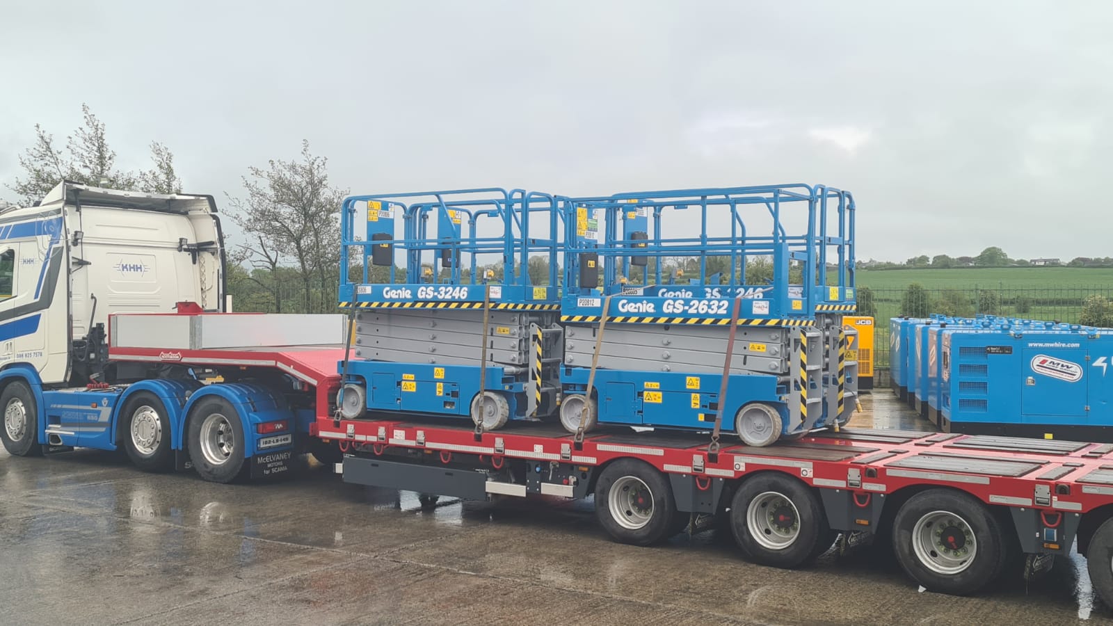 4 Ex-Rental Genie Scissor Lifts SOLD to a rental company in Limerick