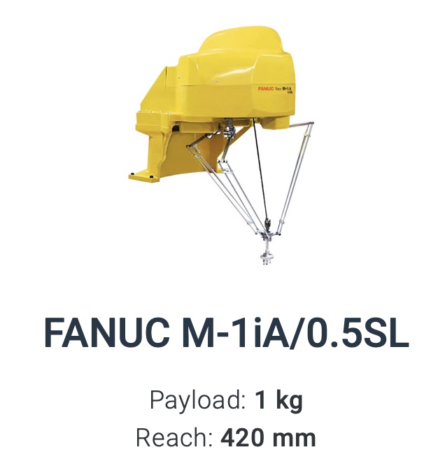 Fanuc M1iA/0.5SL Delta Robot Data Sheet