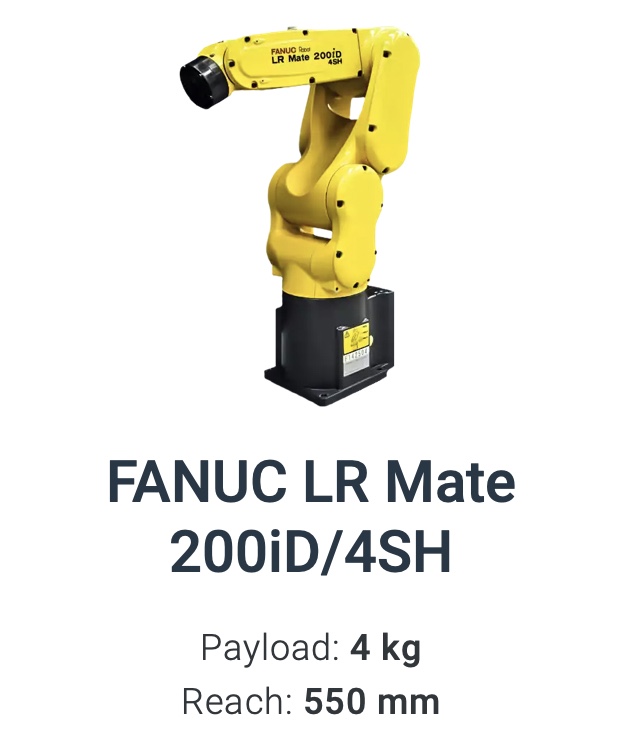 Fanuc LR Mate 200iD/4SH Data Sheet