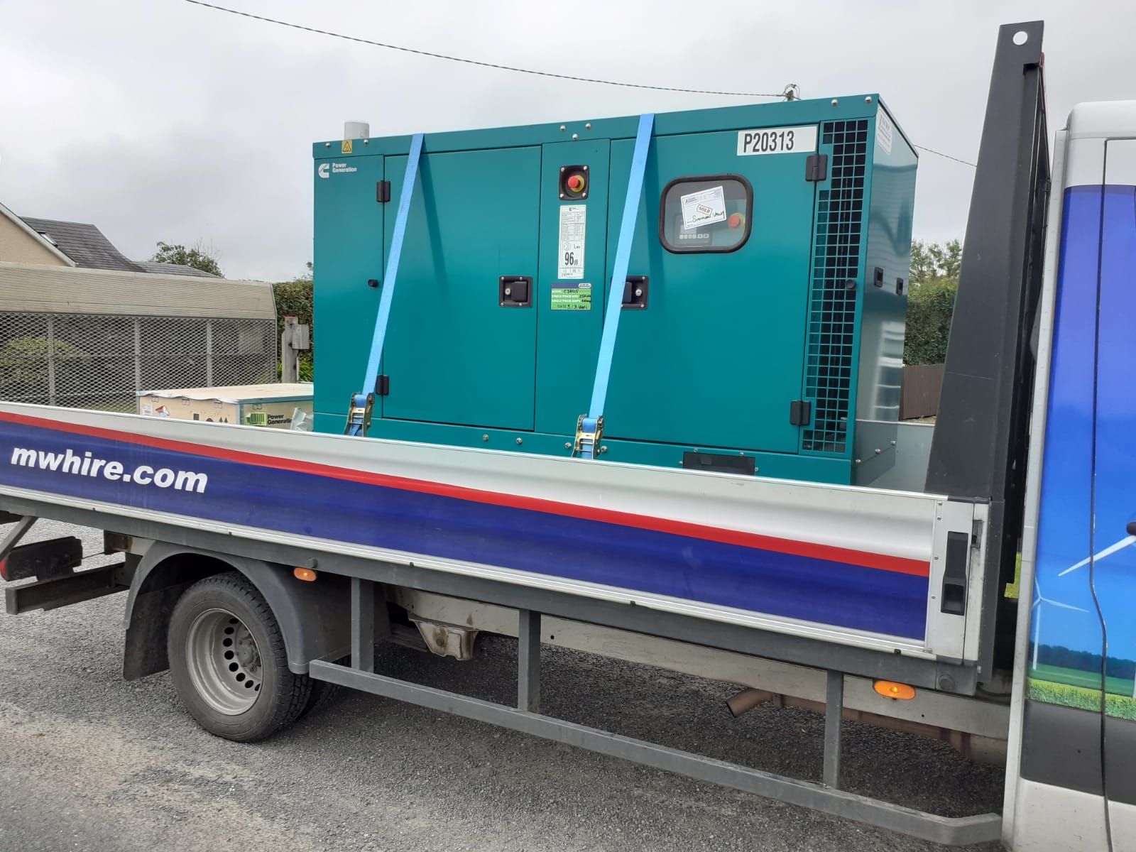New Cummins C38D5 Silent generator complete with 100amp Automatic changeover panel SOLD!....... Being deliverd to site in Co. Roscommon 