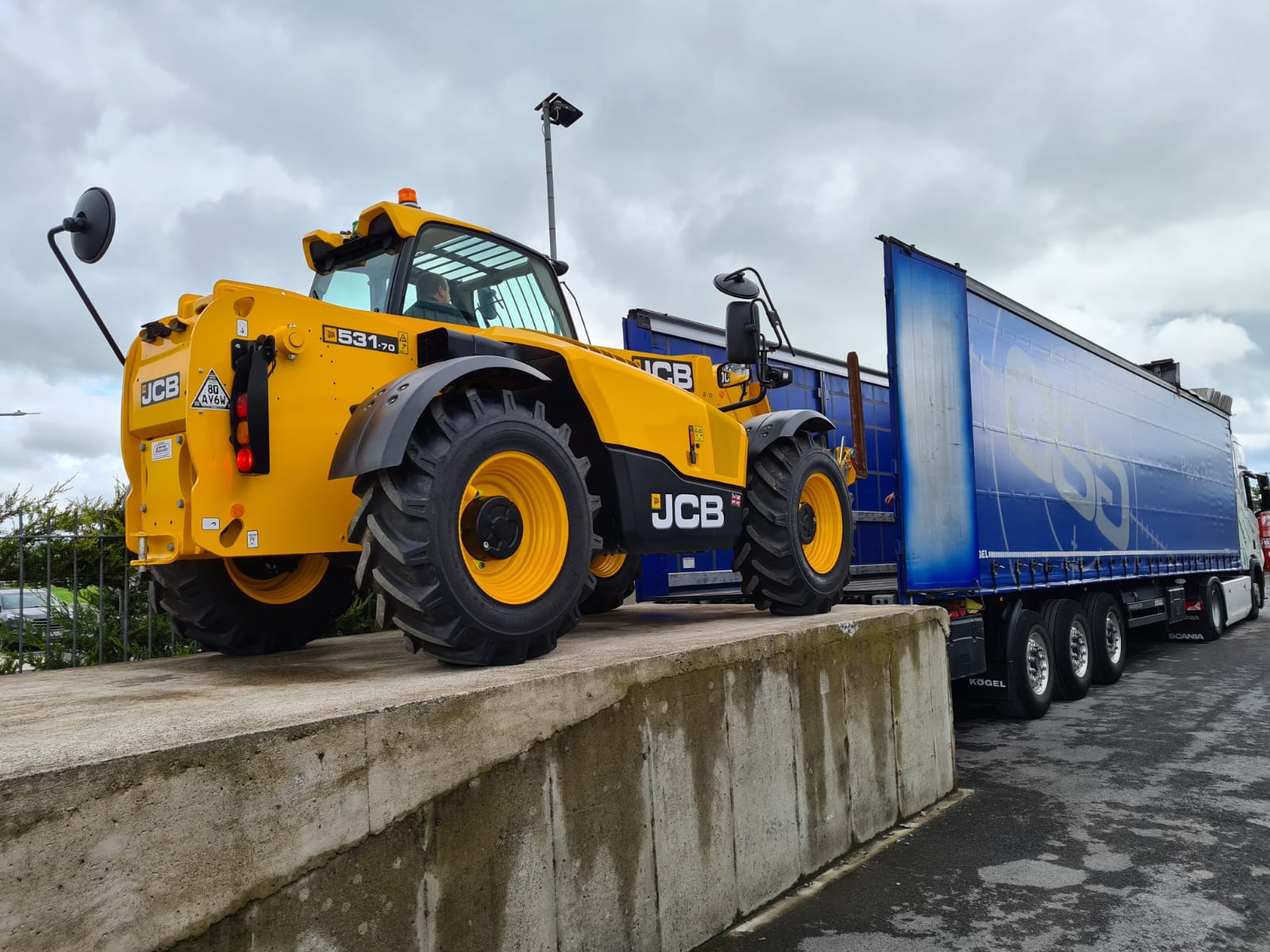 Ex Rental JCB Telehandlers heading to a customer in Germany 
