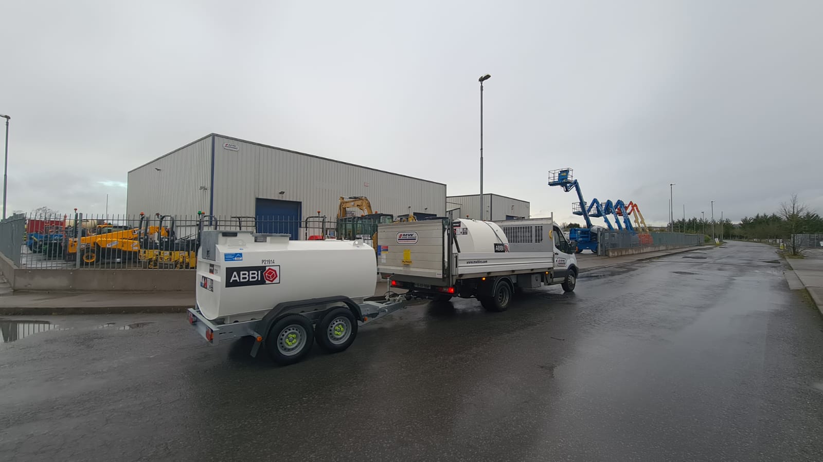 New Western 2,000L Road Tow Fuel Bowser and New Static 1,000L Bowser SOLD.... heading to site in Dublin 