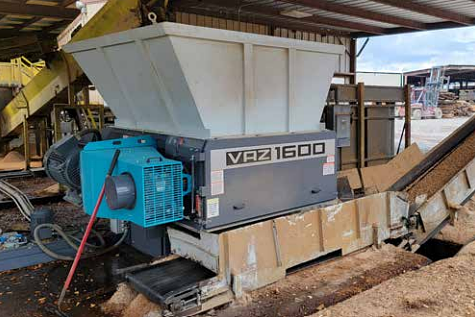 Vecoplan VHZ1600 whole pallet grinder