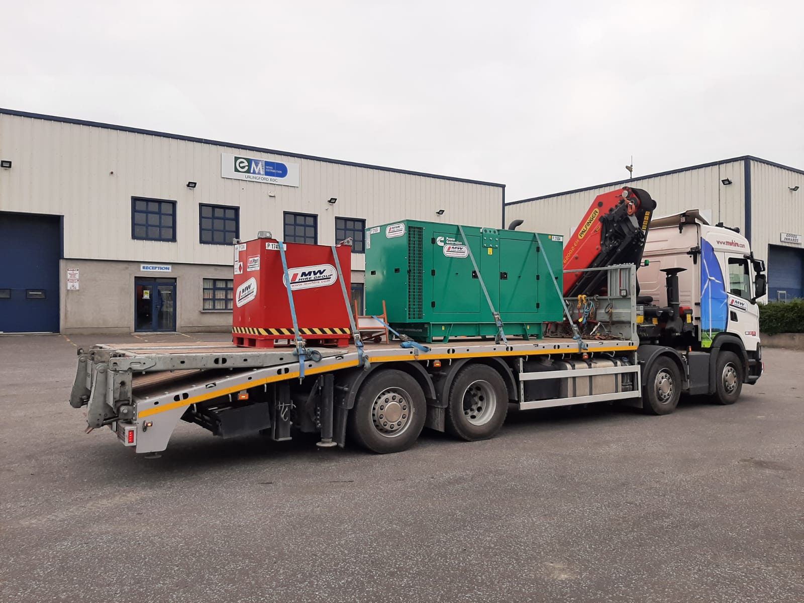 Cummins 90KVA and Fuel Tank SOLD to a construction company in Kerry