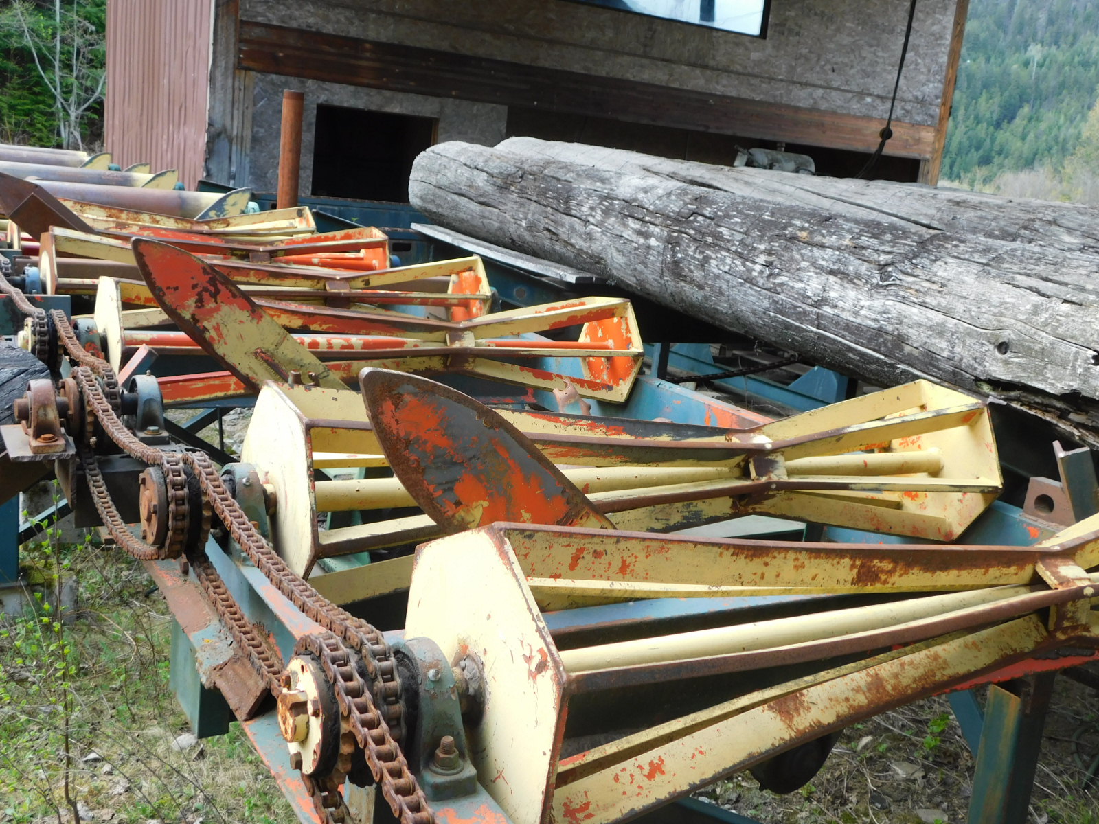 PAST Auction- Pole Peeling Mill, Log Lathe & Sawmill 